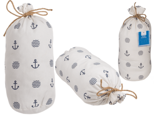 White colored farbic door stopper,