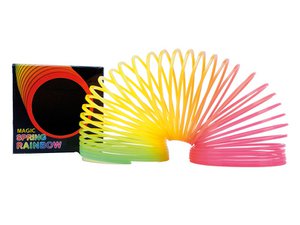 Regenbogenspirale aus Kunststoff Ø6cm