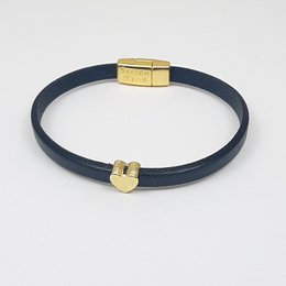 Cuore Semplice Spremere placcato oro 24K