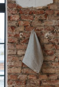 Natural Melange linen kitchen towel