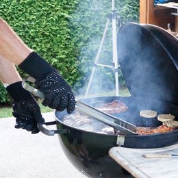Guanti da barbecue di alta qualità: estremamente resistenti al calore in fibre aramidiche