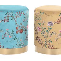 REPOSAPIES POLIESTER METAAL 32X32X38 FLORES 2 SURT. LD190969