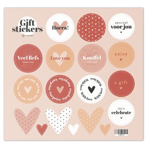 Fyllbooks Stickerbogen Geschenkaufkleber