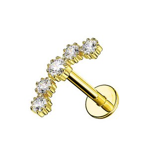 5 Zirconia Arch Labret Helix Piercing