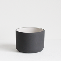 Cappuccinobecher Fundament | dunkelgrau / weiß