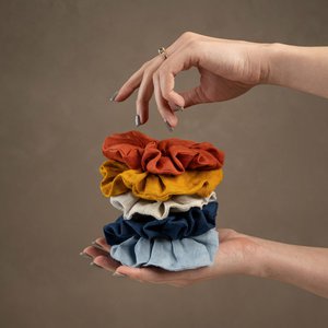 Linen Hair Scrunchie