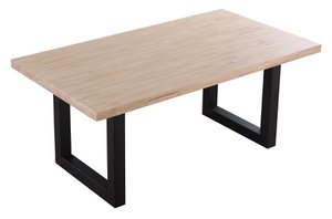 LOFT 180 FIXED DINING TABLE NORDISH OAK / BLACK. OK1066 (8472)