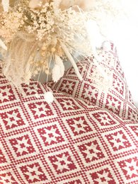 Federa per cuscino decorativo rosso Dokmai