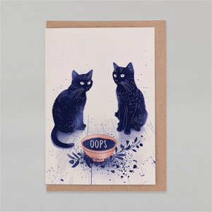 Ups – Unartiger Katzenunfall| Es tut mir leid Karte | Ermutigung