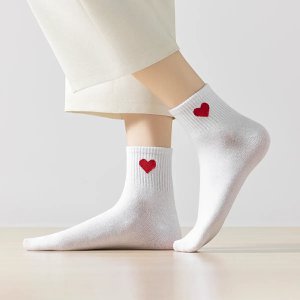 Women's Side Heart High Socks I 35-41
