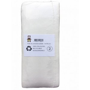 Set mit 3 Beuteln Einweg-Schutzschleier, 13x30 cm