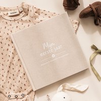 Fyllbooks Babyboek Mijn eerste jaar - Linnen Beige