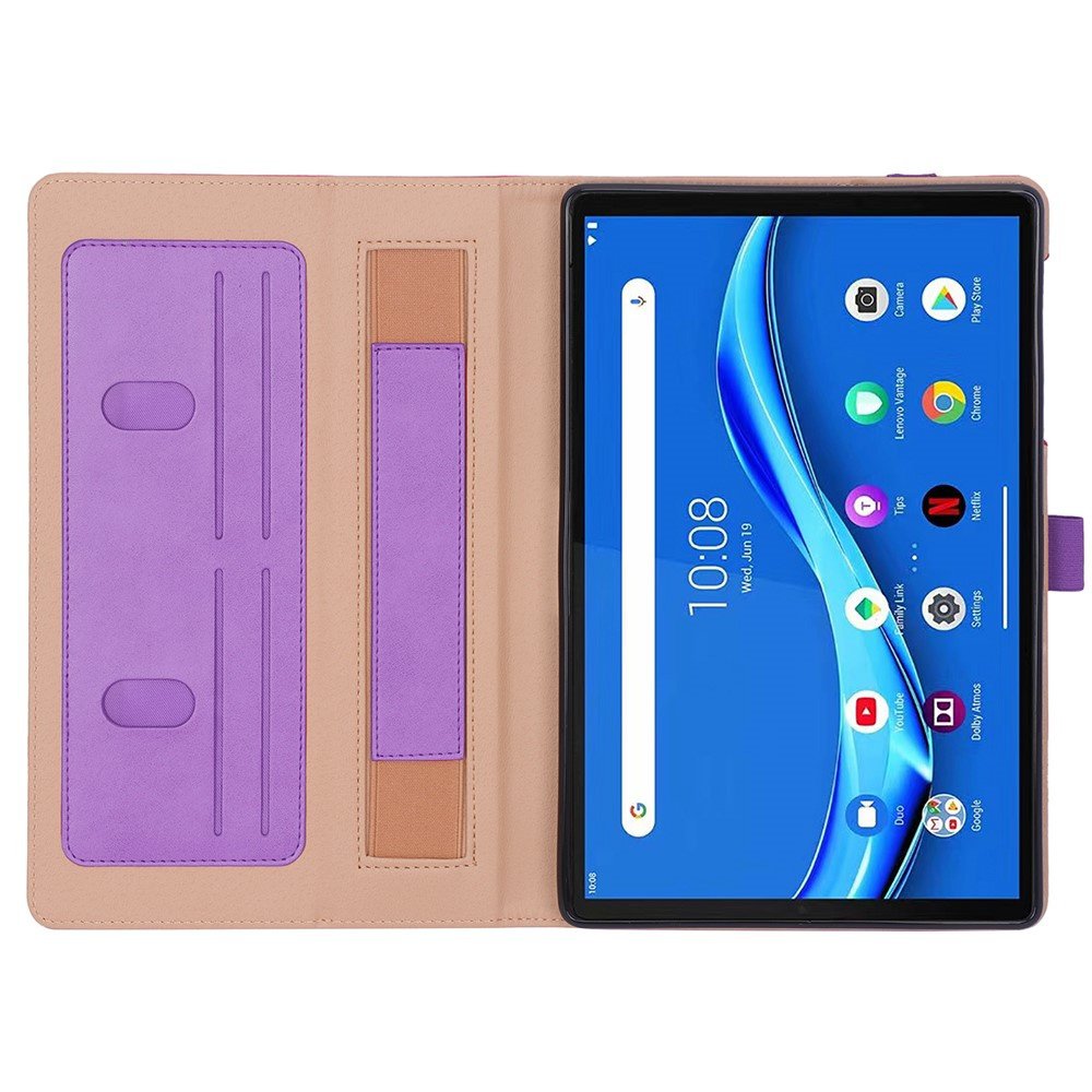 Custodia Cover Sottile Per Lenovo M10 FHD Plus 10.3'' (TB-X606F/X) Con Supporto Multiangolo E Porta Carte – Fantasia Fiore
