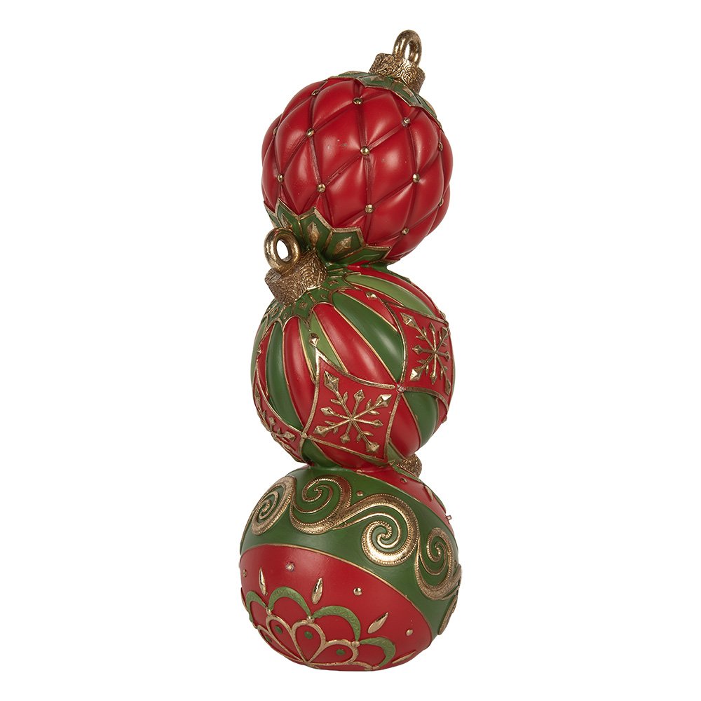 Kerstdecoratie met LED-verlichting 14x14x40 cm Rood Kunststof