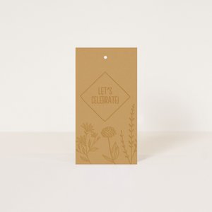 Label 'let's celebrate'