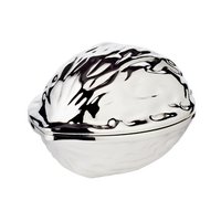 EDZARD notenkraker walnoot, verzilverd, aanslagbestendig, lengte 9 cm
