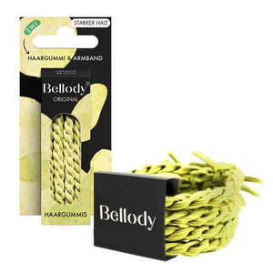 Hair Ties Yellow - Bellody®(4 pcs.) - Stylish braided hair ties