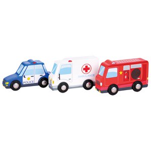 Wooden Vehicle Set - 3 Cars