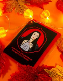 Delightfully Tragic Halloween Card