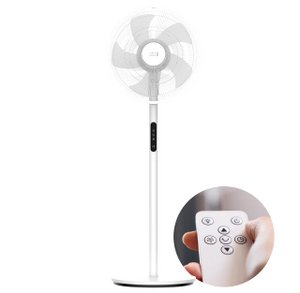LIFETIME standing fan quiet - with remote control & LED display & 5 modes I oscillating energy saving I fan fans quiet standing fan for living room bedroom