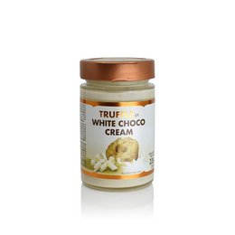 A creamy white chocolate truffle spread with a rich, indulgent flavor.