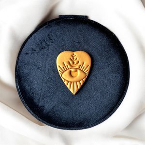 Black Heart travel jewelry box