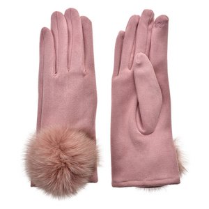 Gloves Winter 9x24 cm Pink Polyester