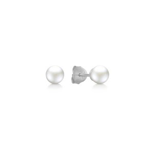 Columbine ear stud white pearl