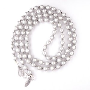 Telephone cord Lizzy Mae Silver small 10mm