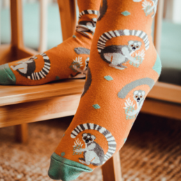 Lemuren-Socken für Kinder