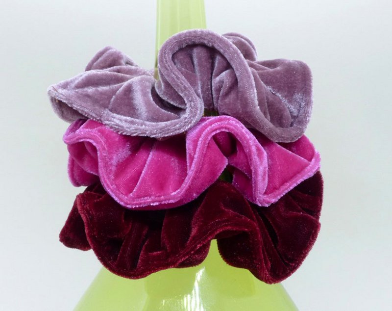 Hindbær Scrunchie