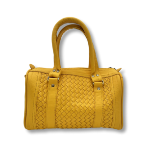 Rex bag yellow - handmade leather bag