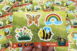 Blumen und Bienen - Schuhaufkleber