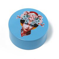 Miss Fuji runde Blechdose aus Metall