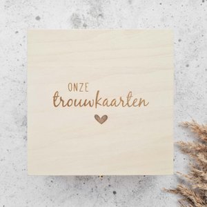Unsere Hochzeitskarten - Aufbewahrungsbox