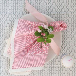 Napkins Set of 4 | Floral Coral