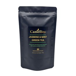 Grüner Tee mit Jasmin und Minze - Lose Blätter, 100g