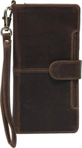 Arrigo iPhone X Leather Bookcase Dark Brown