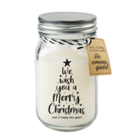Black & White scented candles - Merry christmas