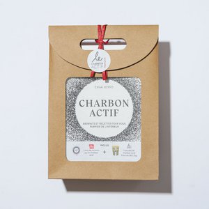 Powdered activated charcoal discovery box + recipe book