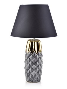 Lara lamp H52x12cm goudgrijze mat