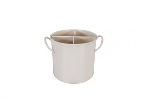 Beige Utensilienhalter 14x13 cm Isabelle Rose