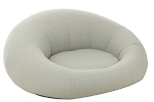 J-Line Matras Donut Polyethyleen Grijs