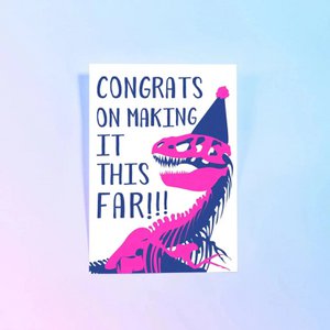 Riso-Druck Herzlichen Glückwunsch, T-Rex