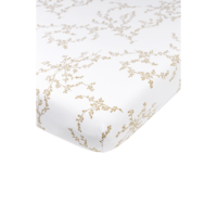 Fitted sheet jersey print Branches Sand