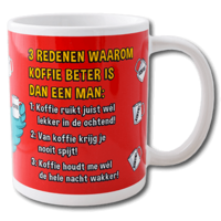 Funny mug Coffee better than man