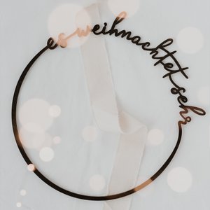 Houten krans it's very Christmas (VE = 8 stuks)