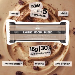 Tahini Mocha Blend Premium Raw Gluten Free Protein Bar 30% – myGreekTaste – 60gr