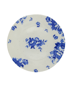 Dessertplatte Vintage Blumen blau