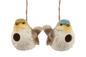 Vogelhuis Hanger Birds a2 naturel - L22B11H14,5CM